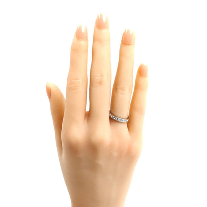 Pt900プラチナ ハーフエタニティ リング・指輪 ダイヤモンド0.49ct 7.5号 3.3g レディース【中古】