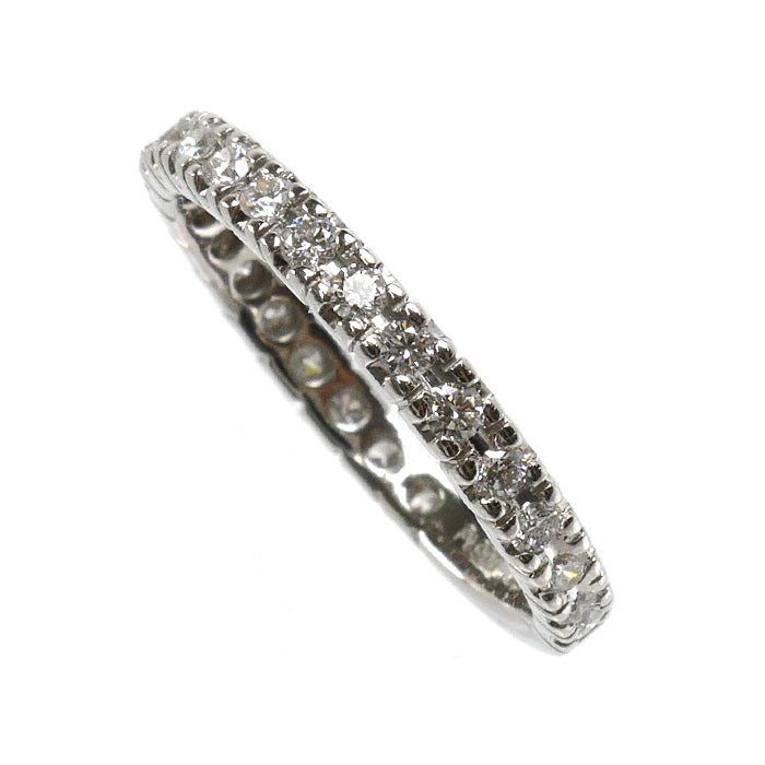 Pt900プラチナ エタニティ リング・指輪 ダイヤモンド0.56ct 15号 4.0g レディース【中古】【美品】