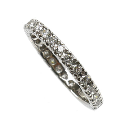 Pt900プラチナ エタニティ リング・指輪 ダイヤモンド0.56ct 15号 4.0g レディース【中古】【美品】