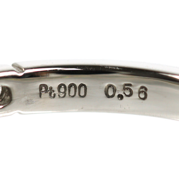 Pt900プラチナ エタニティ リング・指輪 ダイヤモンド0.56ct 15号 4.0g レディース【中古】【美品】