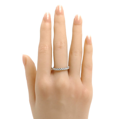 Pt900プラチナ エタニティ リング・指輪 ダイヤモンド0.56ct 15号 4.0g レディース【中古】【美品】