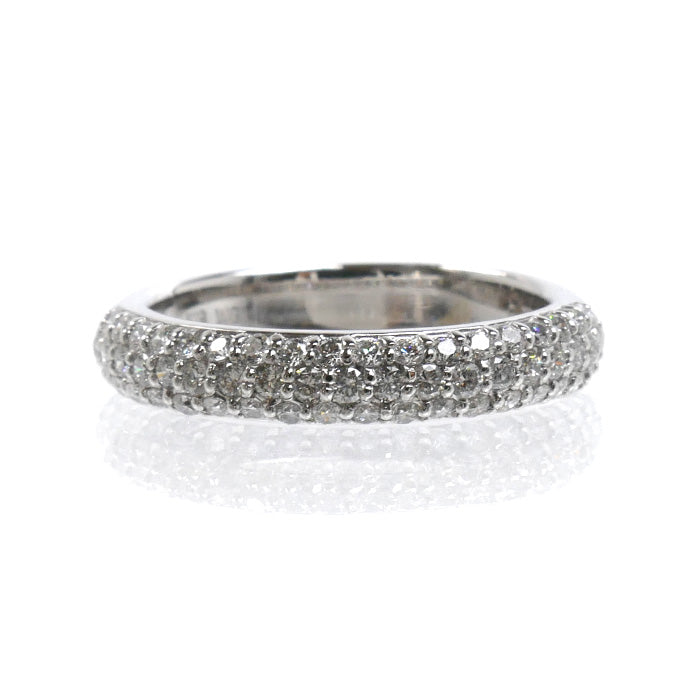 Ponte Vecchio ポンテヴェキオ K18WG ホワイトゴールド リング・指輪 ダイヤモンド0.50ct 10号 3.7g レディース【中古】【美品】