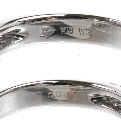 Ponte Vecchio ポンテヴェキオ K18WG ホワイトゴールド リング・指輪 ダイヤモンド0.50ct 10号 3.7g レディース【中古】【美品】