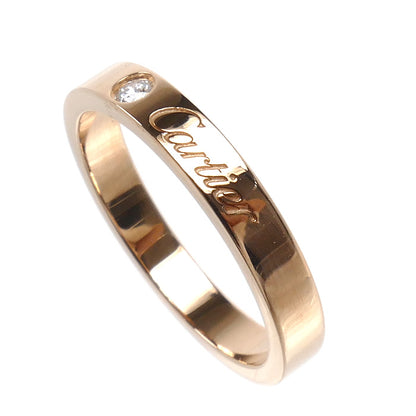 CARTIER カルティエ K18PG ピンクゴールド Cドゥ カルティエ ウェディング 1Pダイヤ リング・指輪 B4086453 ダイヤモンド 13号 53 3.8g レディース【中古】【美品】