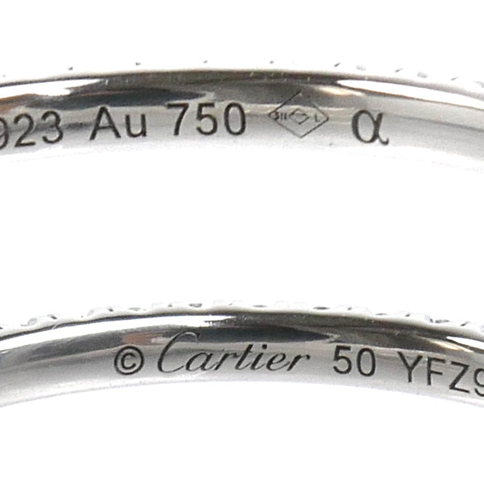 CARTIER カルティエ K18WG ホワイトゴールド フルエタニティ リング・指輪 B4210450 ダイヤモンド 10号 50 1.2g レディース【中古】【美品】