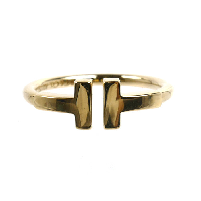 TIFFANY&Co. ティファニー K18YG イエローゴールド Tワイヤー リング・指輪 60147347 7号 2.8g レディース【中古】【美品】