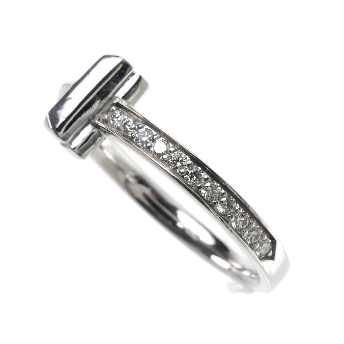 TIFFANY&Co. ティファニー K18WG ホワイトゴールド Tワン リング・指輪 67795571 ダイヤモンド 13号 4.3g レディース【中古】【美品】