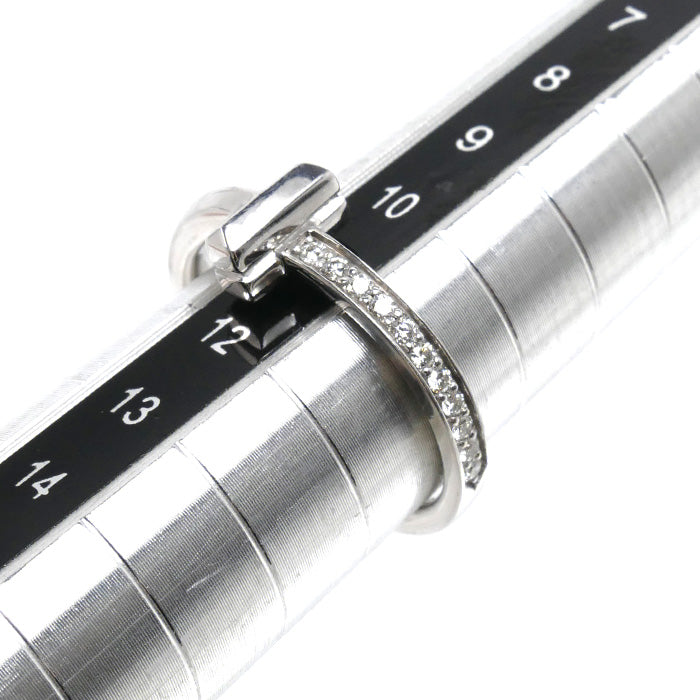 TIFFANY&Co. ティファニー K18WG ホワイトゴールド Tワン リング・指輪 67795571 ダイヤモンド 13号 4.3g レディース【中古】【美品】