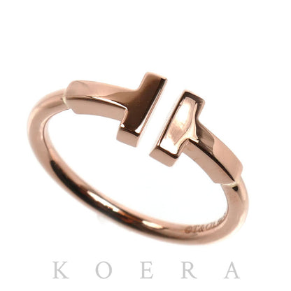 TIFFANY&Co. ティファニー K18PG ピンクゴールド Tワイヤー リング・指輪 60147391 9号 2.8g レディース【中古】【美品】