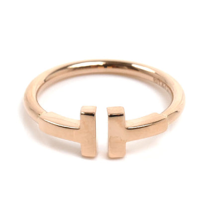 TIFFANY&Co. ティファニー K18PG ピンクゴールド Tワイヤー リング・指輪 60147391 9号 2.8g レディース【中古】【美品】