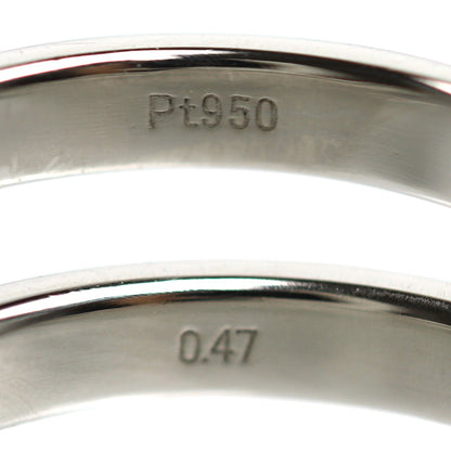Pt950プラチナ リング・指輪 ダイヤモンド0.47ct 11号 3.2g レディース【中古】