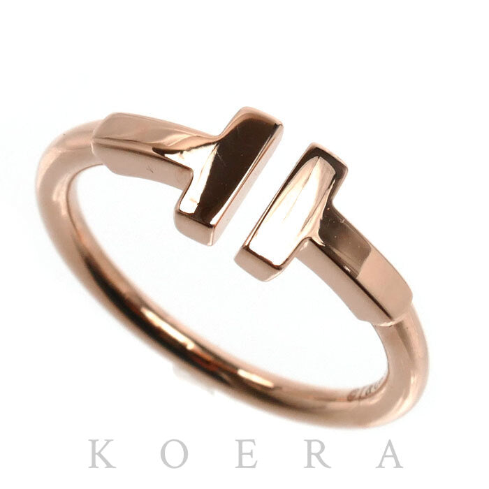 TIFFANY&Co. ティファニー K18PG ピンクゴールド Tワイヤー リング・指輪 7.5号 2.8g レディース【中古】【美品】