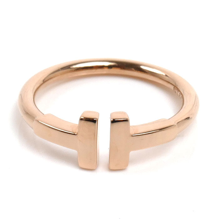 TIFFANY&Co. ティファニー K18PG ピンクゴールド Tワイヤー リング・指輪 7.5号 2.8g レディース【中古】【美品】
