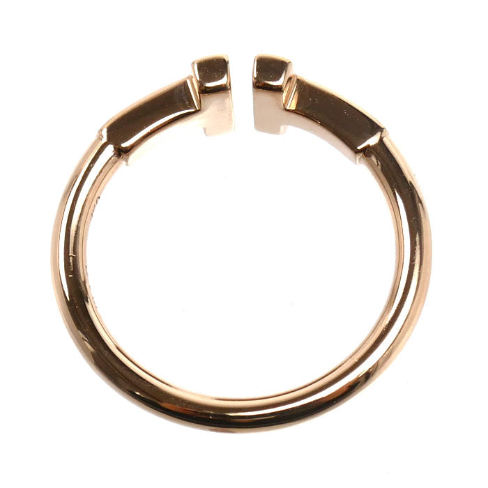 TIFFANY&Co. ティファニー K18PG ピンクゴールド Tワイヤー リング・指輪 7.5号 2.8g レディース【中古】【美品】