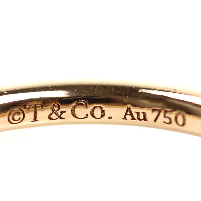 TIFFANY&Co. ティファニー K18PG ピンクゴールド Tワイヤー リング・指輪 7.5号 2.8g レディース【中古】【美品】
