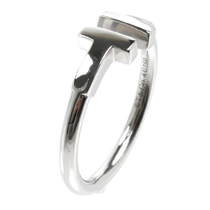 TIFFANY&Co. ティファニー K18WG ホワイトゴールド Tワイヤー リング・指輪 60148369 9号 3.3g レディース【中古】【美品】