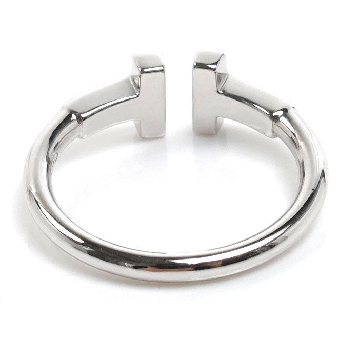 TIFFANY&Co. ティファニー K18WG ホワイトゴールド Tワイヤー リング・指輪 60148369 9号 3.3g レディース【中古】【美品】