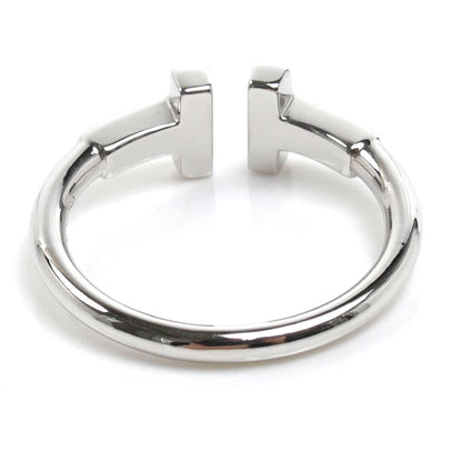 TIFFANY&Co. ティファニー K18WG ホワイトゴールド Tワイヤー リング・指輪 60148369 9号 3.3g レディース【中古】【美品】