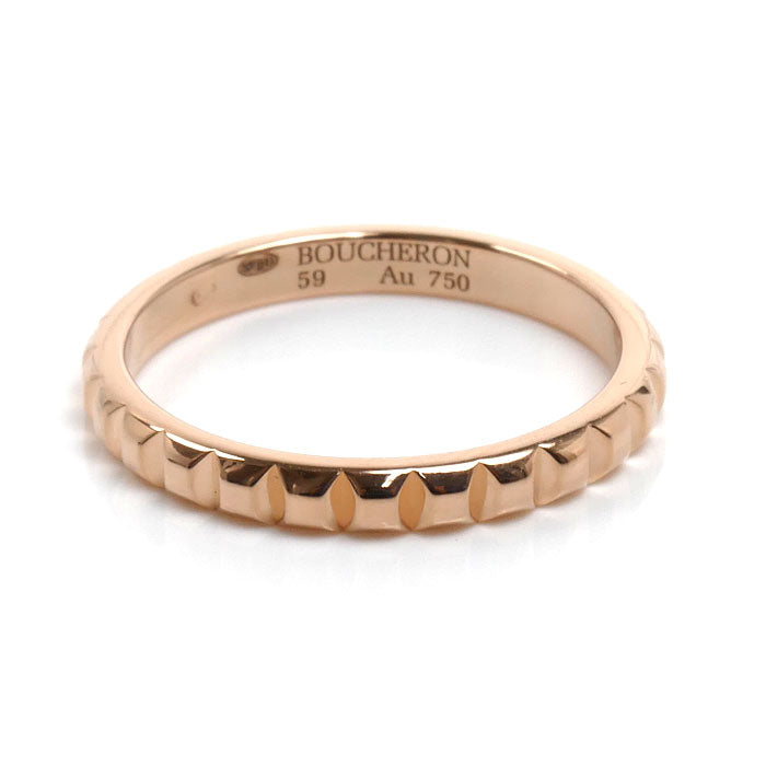 Boucheron ブシュロン K18PG ピンクゴールド キャトル クルドパリ ミディアム リング・指輪 JAL00108 18.5号 59 3.8g メンズ【中古】