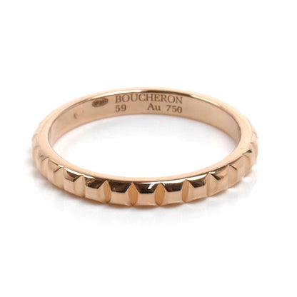 Boucheron ブシュロン K18PG ピンクゴールド キャトル クルドパリ ミディアム リング・指輪 JAL00108 18.5号 59 3.8g メンズ【中古】