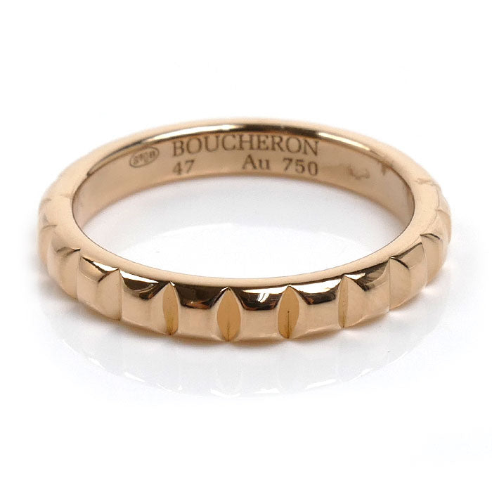 Boucheron ブシュロン K18PG ピンクゴールド キャトル クルドパリ ミディアム リング・指輪 JAL00108 7号 47 3.1g レディース【中古】【美品】