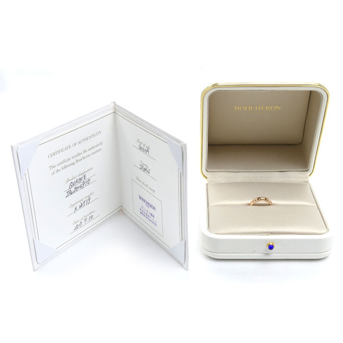 Boucheron ブシュロン K18PG ピンクゴールド キャトル ラディアント ハーフ リング・指輪 JAL00249 10号 50 3.8g レディース【中古】【美品】