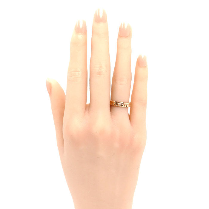 Boucheron ブシュロン K18PG ピンクゴールド キャトル ラディアント ハーフ リング・指輪 JAL00249 10号 50 3.8g レディース【中古】【美品】