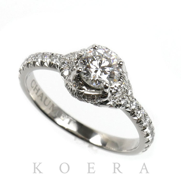 Chaumet ショーメ Pt950プラチナ リアン ダムール リング・指輪 J3LG22 ダイヤモンド0.50ct 11号 4.2g レディース【中古】【美品】