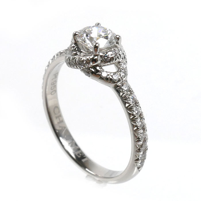 Chaumet ショーメ Pt950プラチナ リアン ダムール リング・指輪 J3LG22 ダイヤモンド0.50ct 11号 4.2g レディース【中古】【美品】