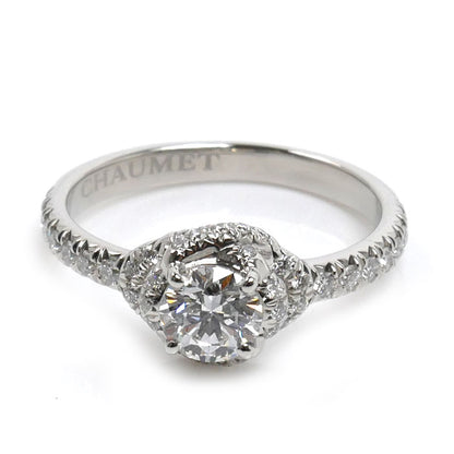 Chaumet ショーメ Pt950プラチナ リアン ダムール リング・指輪 J3LG22 ダイヤモンド0.50ct 11号 4.2g レディース【中古】【美品】