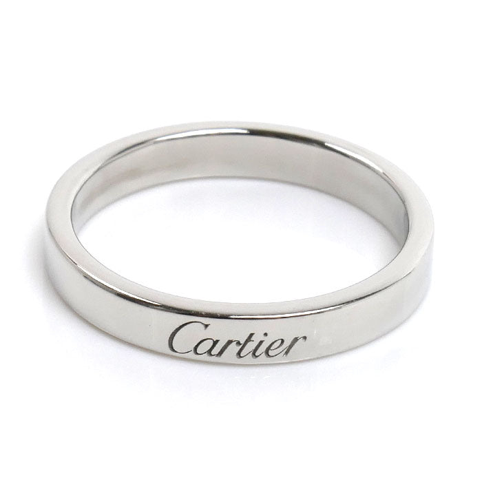 CARTIER カルティエ Pt950プラチナ ウェディング リング・指輪 14.5号 56 5.5g レディース【中古】
