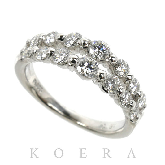 Pt900プラチナ リング・指輪 ダイヤモンド0.81ct 10号 5.4g レディース【中古】
