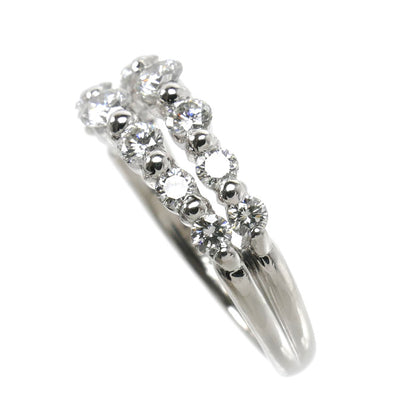 Pt900プラチナ リング・指輪 ダイヤモンド0.81ct 10号 5.4g レディース【中古】