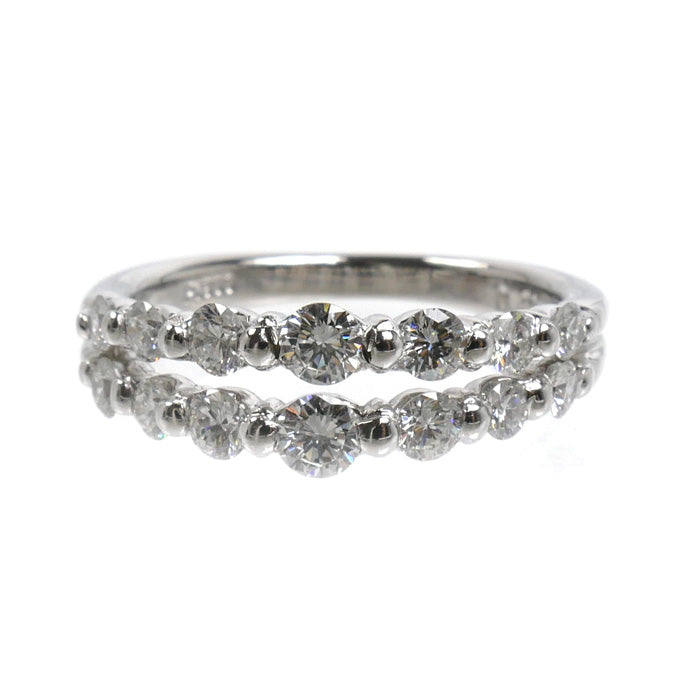 Pt900プラチナ リング・指輪 ダイヤモンド0.81ct 10号 5.4g レディース【中古】