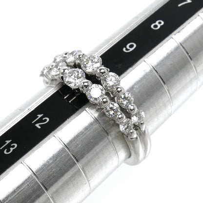 Pt900プラチナ リング・指輪 ダイヤモンド0.81ct 10号 5.4g レディース【中古】