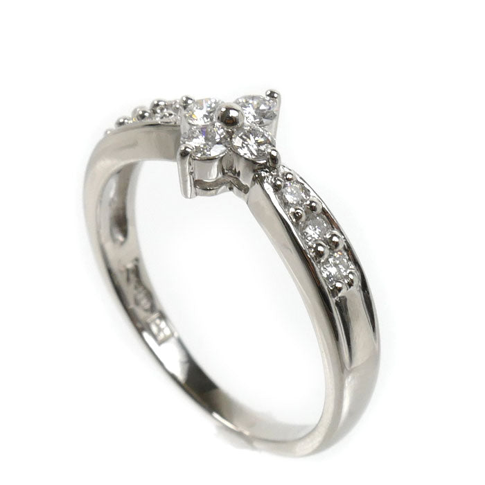 Pt900プラチナ リング・指輪 ダイヤモンド0.30ct 12.5号 4.2g レディース【中古】【美品】