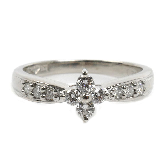 Pt900プラチナ リング・指輪 ダイヤモンド0.30ct 12.5号 4.2g レディース【中古】【美品】