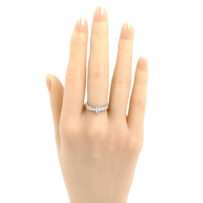 Pt900プラチナ リング・指輪 ダイヤモンド0.30ct 12.5号 4.2g レディース【中古】【美品】