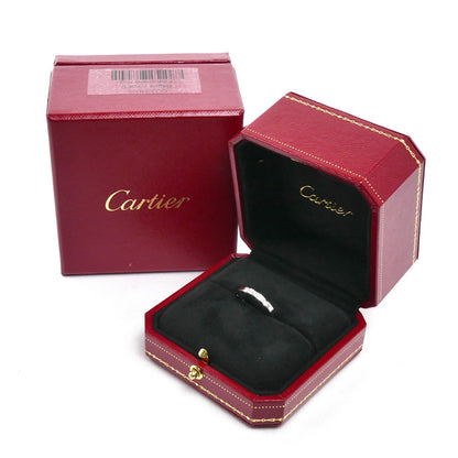 CARTIER カルティエ K18WG ホワイトゴールド マイヨンパンテール 4Pダイヤ リング・指輪 B4080449 ダイヤモンド 9号 49 4.0g レディース【中古】【美品】