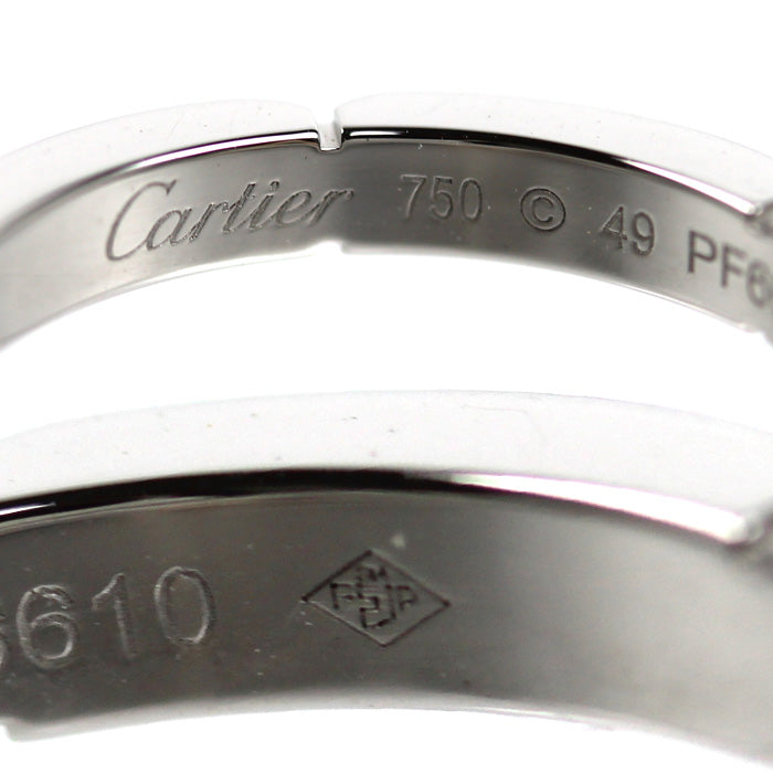 CARTIER カルティエ K18WG ホワイトゴールド マイヨンパンテール 4Pダイヤ リング・指輪 B4080449 ダイヤモンド 9号 49 4.0g レディース【中古】【美品】