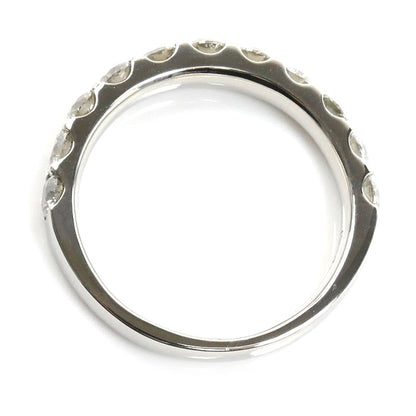 Pt950プラチナ ハーフエタニティ リング・指輪 ダイヤモンド1.50ct 14.5号 5.7g レディース【中古】【美品】