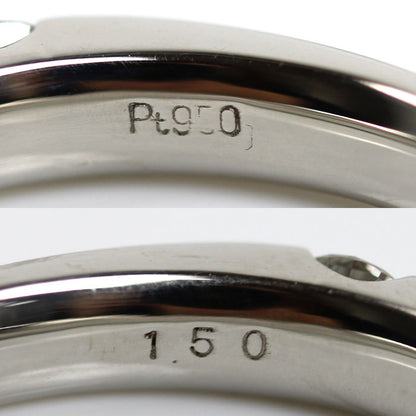 Pt950プラチナ ハーフエタニティ リング・指輪 ダイヤモンド1.50ct 14.5号 5.7g レディース【中古】【美品】