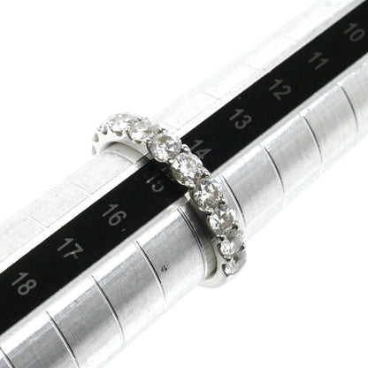 Pt950プラチナ ハーフエタニティ リング・指輪 ダイヤモンド1.50ct 14.5号 5.7g レディース【中古】【美品】
