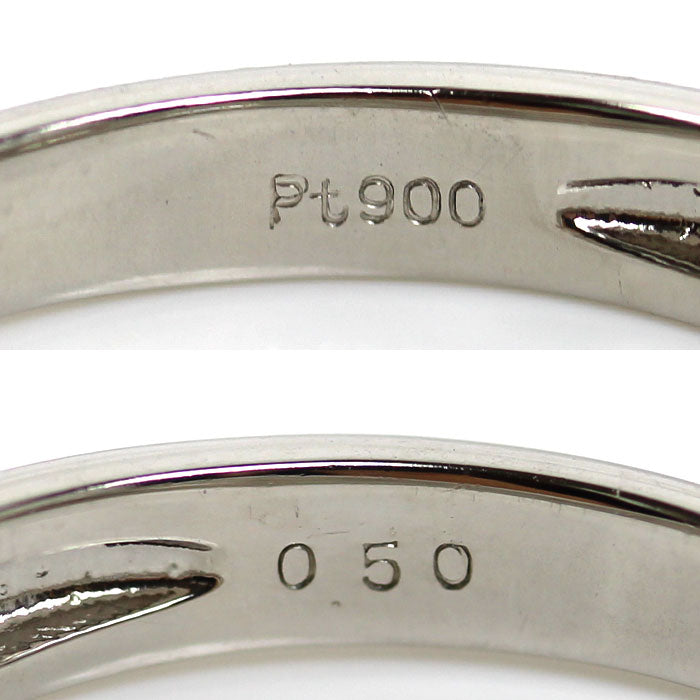 Pt900プラチナ リング・指輪 ダイヤモンド0.50ct 14号 3.7g レディース【中古】