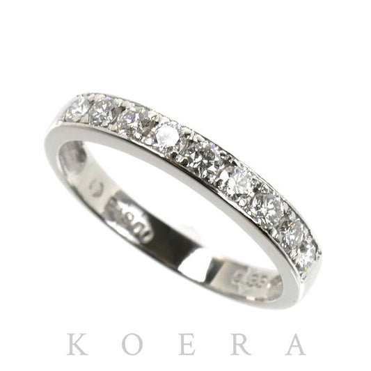TASAKI タサキ Pt900プラチナ ハーフエタニティ リング・指輪 ダイヤモンド0.33ct 9.5号 2.8g レディース【中古】【美品】