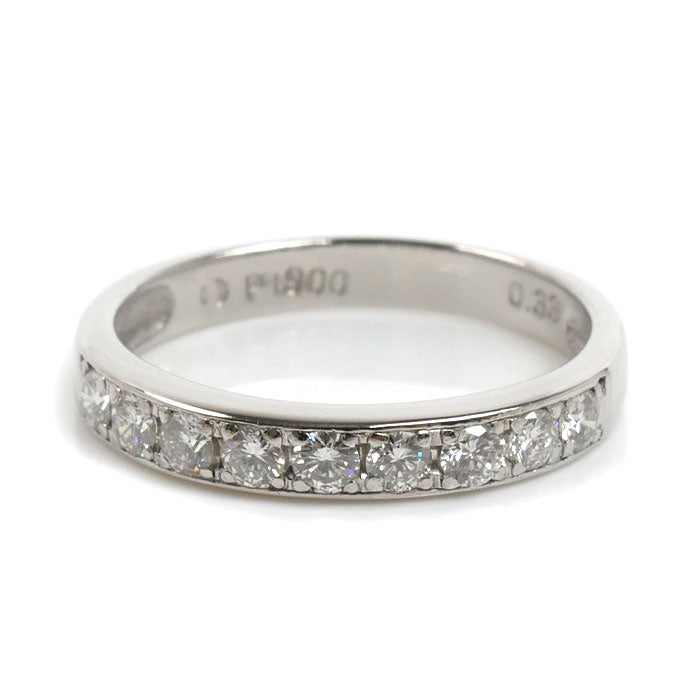 TASAKI タサキ Pt900プラチナ ハーフエタニティ リング・指輪 ダイヤモンド0.33ct 9.5号 2.8g レディース【中古】【美品】