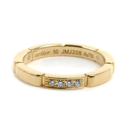 CARTIER カルティエ K18YG イエローゴールド マイヨンパンテール 4Pダイヤ リング・指輪 B4080350 ダイヤモンド 10号 50 3.7g レディース【中古】【美品】