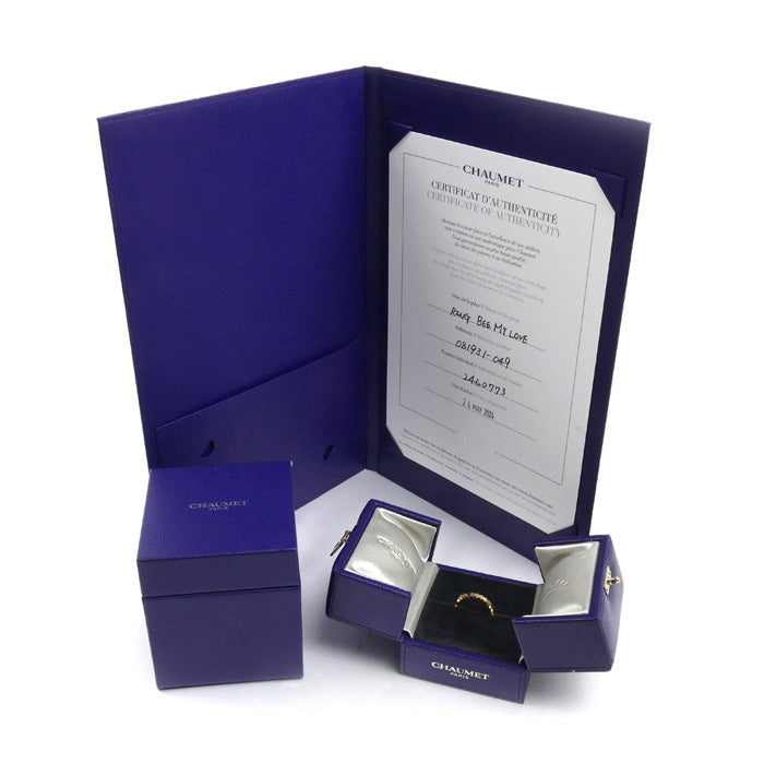 Chaumet ショーメ K18PG ピンクゴールド ビー ドゥ ショーメ リング・指輪 081931 9号 49 1.7g レディース【中古】【美品】
