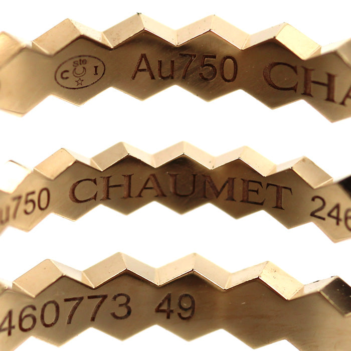Chaumet ショーメ K18PG ピンクゴールド ビー ドゥ ショーメ リング・指輪 081931 9号 49 1.7g レディース【中古】【美品】