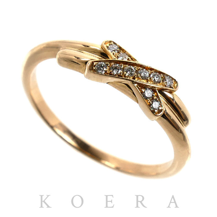 Chaumet ショーメ K18PG ピンクゴールド ジュ ドゥ リアン リング・指輪 082218 ダイヤモンド 8号 48 1.9g レディース【中古】【美品】
